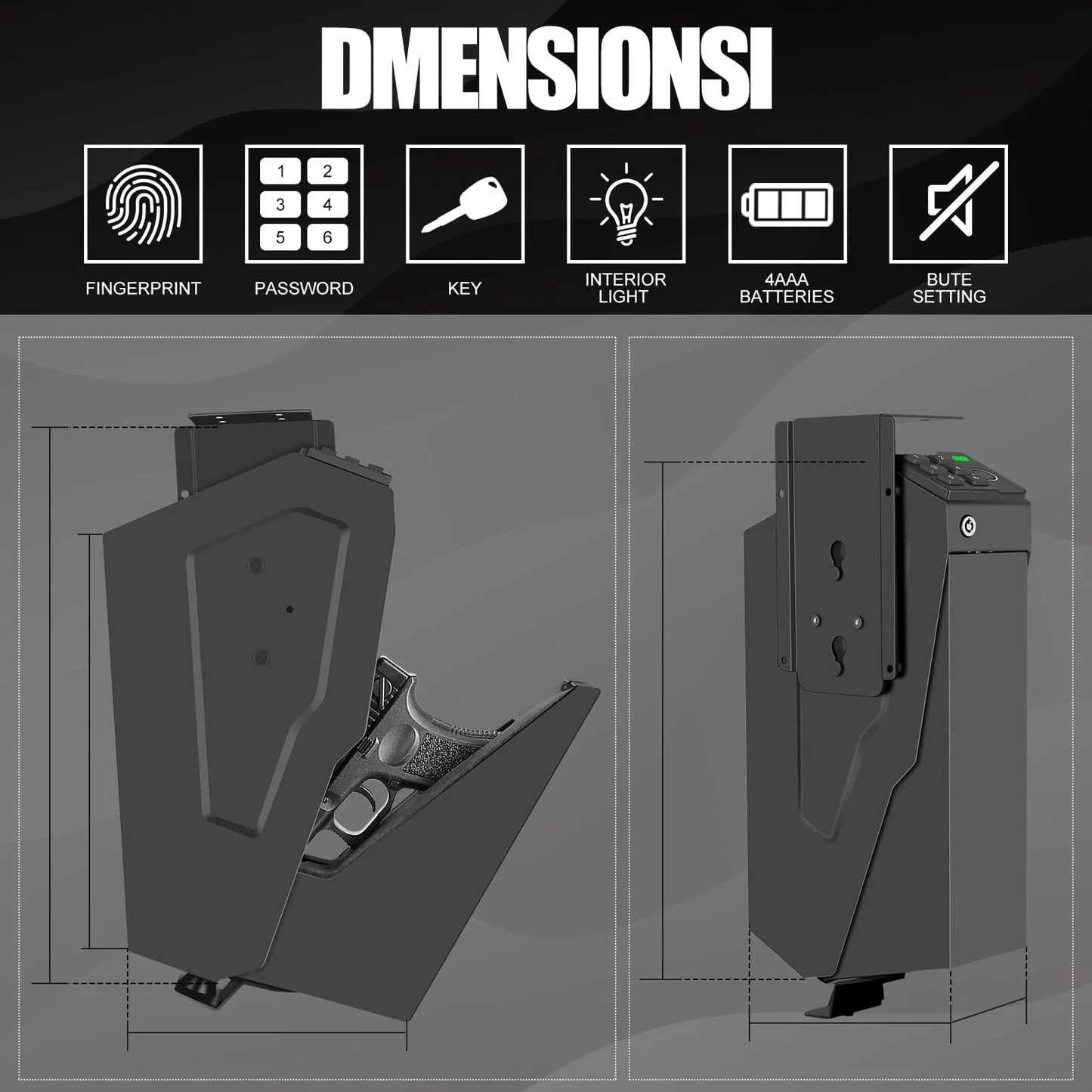 PewSafe® Nightstand Handgun Safe